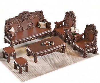 Chinese Style Sofa Combination-ID:618896017