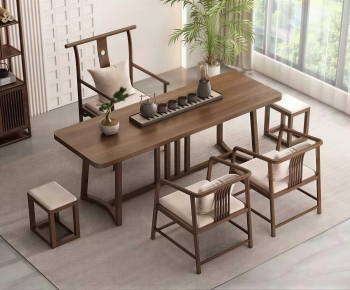 New Chinese Style Tea Tables And Chairs-ID:512579926