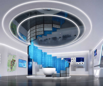 Modern Exhibition Hall-ID:525417094