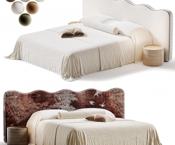 Modern Double Bed-ID:472352032