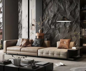 Modern A Living Room-ID:646389966