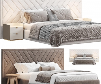 Modern Double Bed-ID:240956078