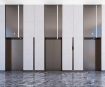 Modern Office Elevator Hall-ID:834966902