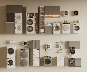 Modern Laundry Cabinet-ID:679827933