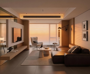 Modern A Living Room-ID:656852013