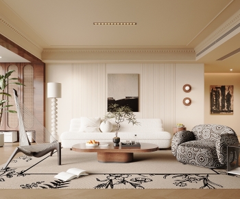 Modern A Living Room-ID:445809417