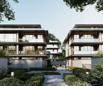 Modern Residential Building-ID:686410906