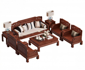 Chinese Style Sofa Combination-ID:553376915