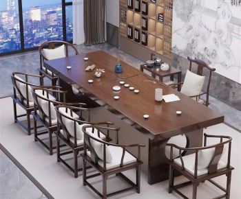 New Chinese Style Tea Tables And Chairs-ID:570148948