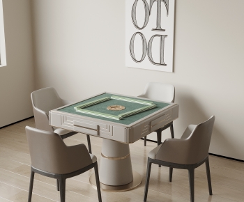 Modern Mahjong Tables And Chairs-ID:348934899