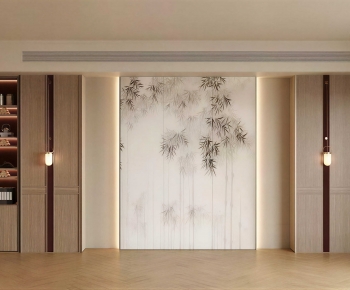 New Chinese Style TV Wall-ID:286163099