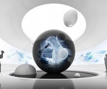 Modern Exhibition Hall-ID:442606935