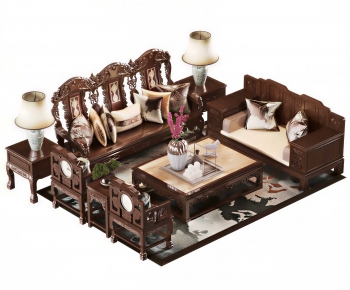 Chinese Style Sofa Combination-ID:138305908