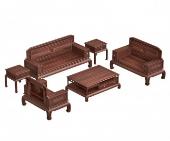 Chinese Style Sofa Combination-ID:298794985