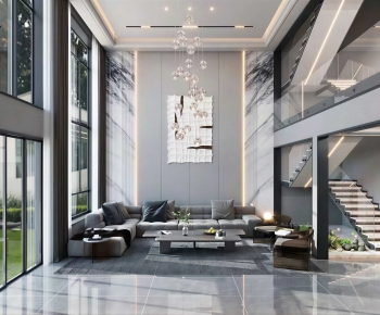 Modern A Living Room-ID:596908096