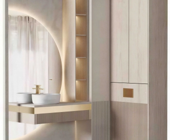 Modern Bathroom Cabinet-ID:573187116