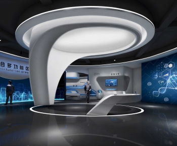 Modern Exhibition Hall-ID:720824963