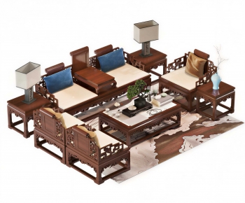 Chinese Style Sofa Combination-ID:155231001