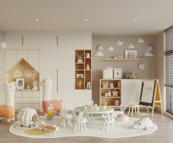 Modern Children's Room Activity Room-ID:920866011
