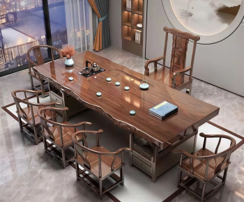 New Chinese Style Tea Tables And Chairs-ID:476614953