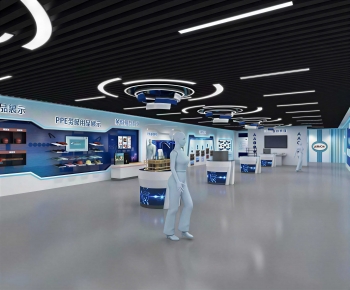 Modern Exhibition Hall-ID:395055066