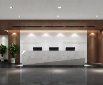 Modern Office Reception Desk-ID:998711112