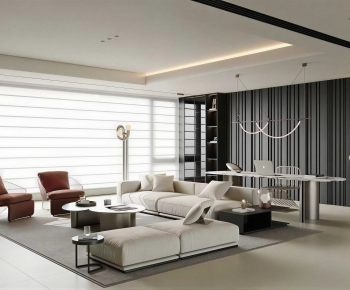 Modern A Living Room-ID:282598026