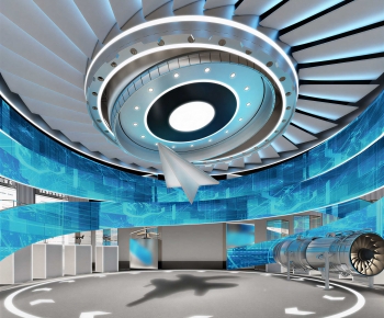 Modern Exhibition Hall-ID:445866118