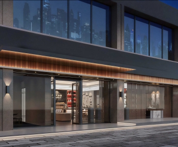 Modern Facade Element-ID:885899077