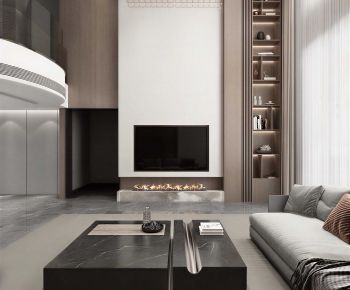 Modern A Living Room-ID:672735939