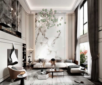 Modern A Living Room-ID:415086039