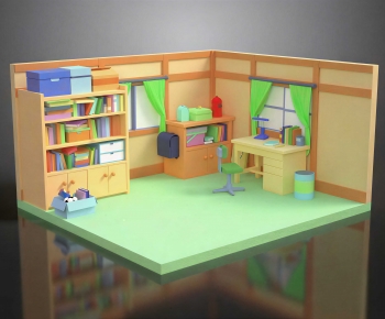 Modern Cartoon House-ID:139977936