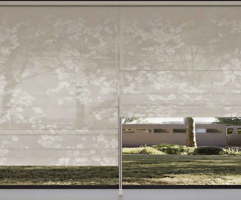 New Chinese Style Roman Curtain-ID:146881104