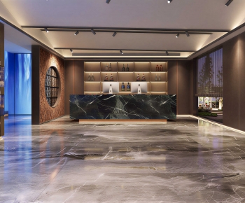 Modern Office Reception Desk-ID:104348901