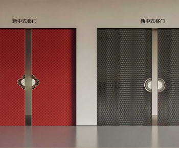 New Chinese Style Sliding Door-ID:593761922