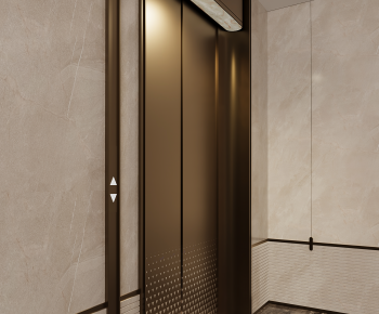 Modern Office Elevator Hall-ID:412833932