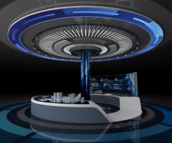 Modern Exhibition Hall-ID:438493018