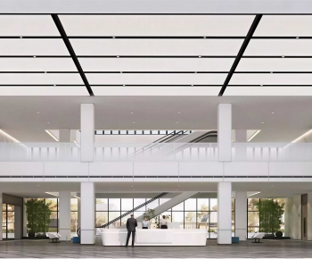 Modern Office Reception Desk-ID:866343987