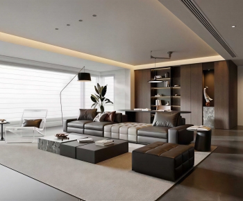 Modern A Living Room-ID:965375907