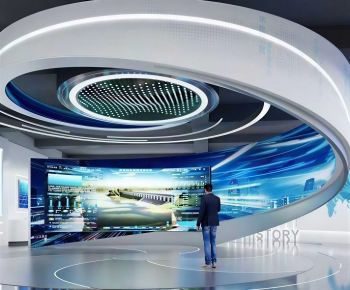 Modern Exhibition Hall-ID:387439977