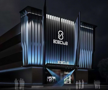 Modern Facade Element-ID:916610966