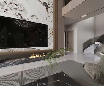 Modern A Living Room-ID:747335916