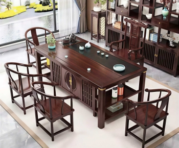 New Chinese Style Tea Tables And Chairs-ID:839602952