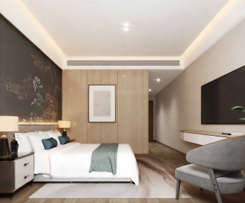 Modern Double Bed-ID:876801018