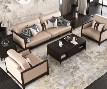New Chinese Style Sofa Combination-ID:975178961