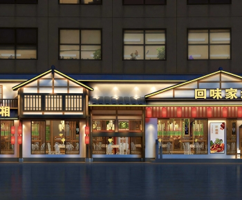 New Chinese Style Facade Element-ID:100970329