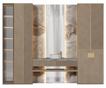 Modern Bathroom Cabinet-ID:446610936