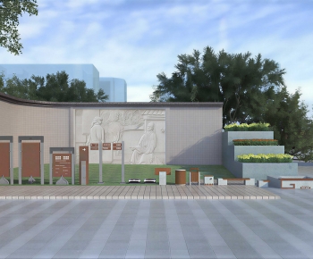 New Chinese Style Park Landscape-ID:434216982