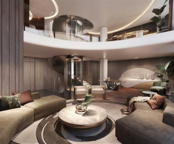 Modern A Living Room-ID:592639928