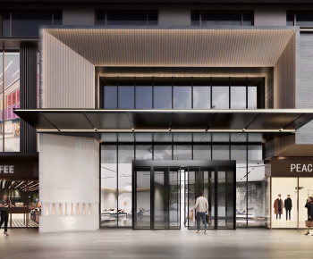 Modern Facade Element-ID:408898124